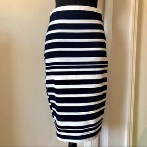 Stripe Pencil Skirt